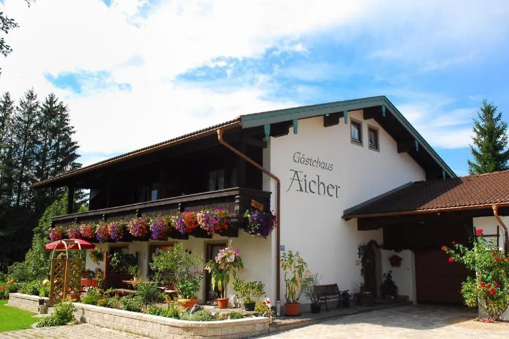 Gaestehaus Aicher - Chiemgau Karte Inzell Tyskland